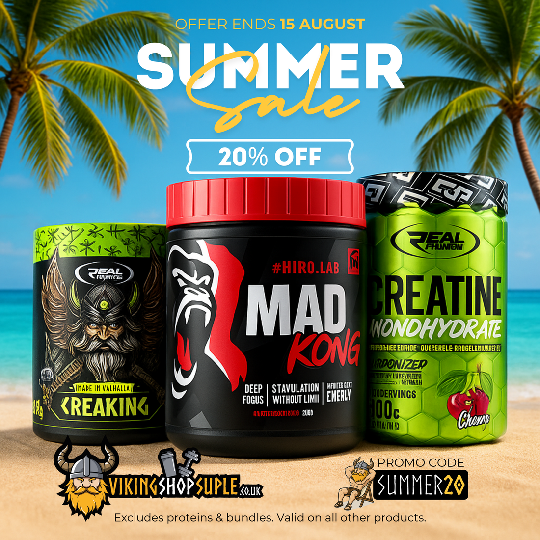 🔥 Summer Sale Alert: 20% OFF All Supplements at VikingShopSuple! 🔥