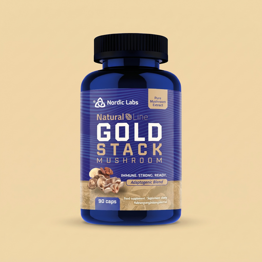 Nordic Labs GOLD Stack MUSHROOM, 90caps.
