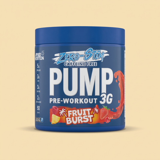 Applied Nutrition Pump 3G Zero Stim - Caffeine Free Pre-Workout, 375g.