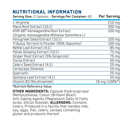 Applied Nutrition Sex Bomb For Him, 120 Capsules.