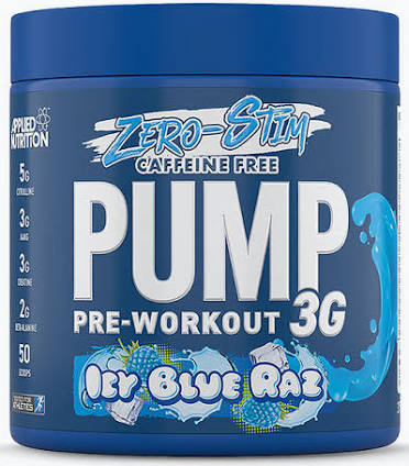 Applied Nutrition Pump 3G Zero Stim - Caffeine Free Pre-Workout, 375g.
