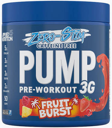 Applied Nutrition Pump 3G Zero Stim - Caffeine Free Pre-Workout, 375g.